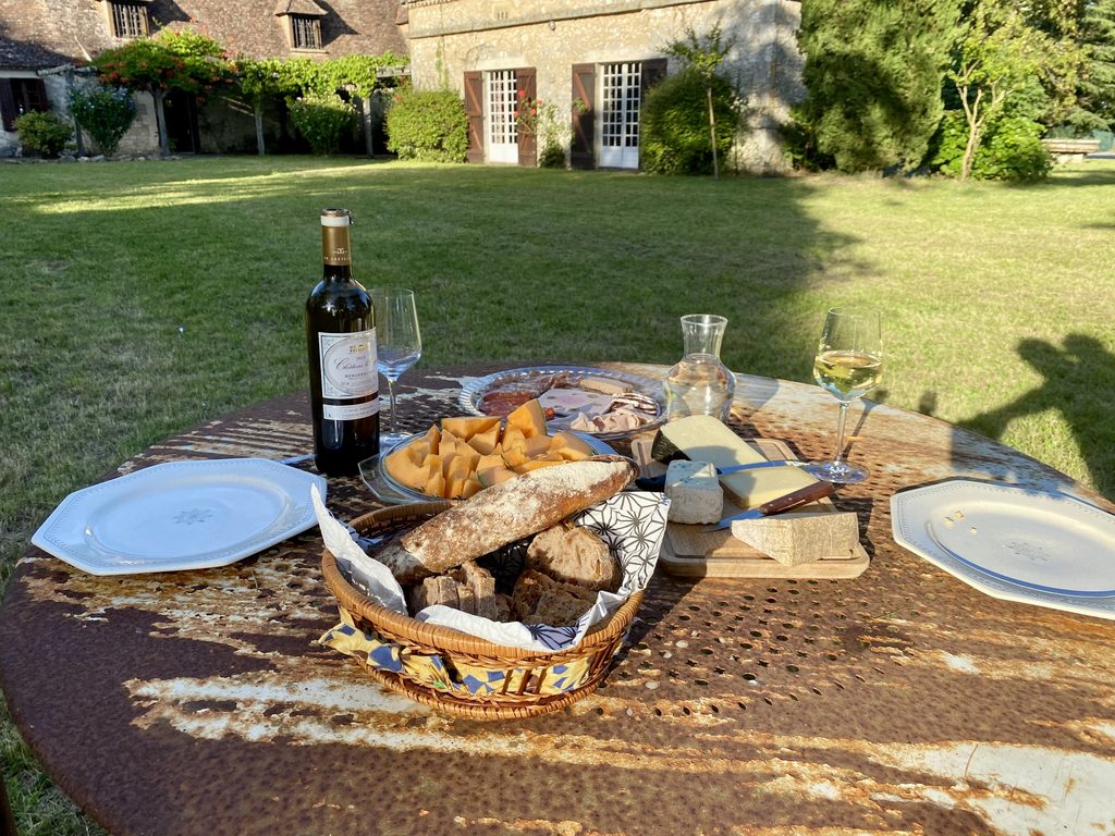 Pairing wines with food at the estate — one long evening.